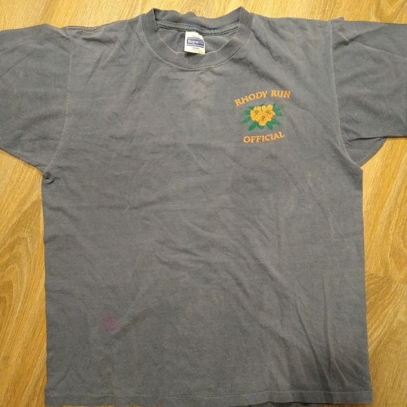 '90s vintage Rhody Run official t-shirt large royal first class USA made single - Picture 1 of 9